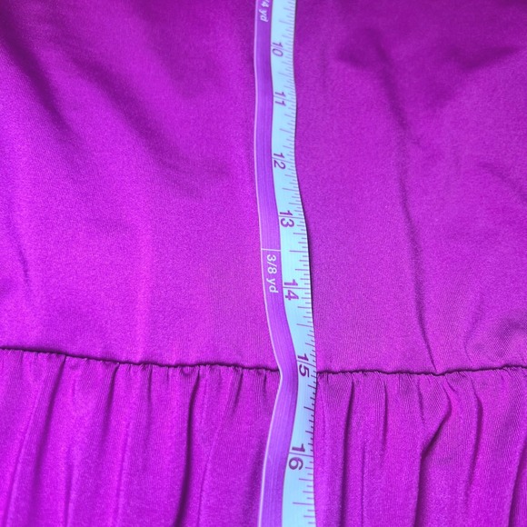 Amoureuse Womens Size 2X Nightgown Plus Size Magenta Purple Lace Bodice Maxi - Picture 11 of 11